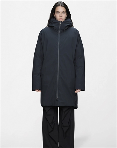 Rains - Sarna Long Puffer Jakke - Navy